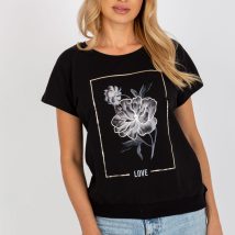 Bluzka Model RV-BZ-8957.77 Black – Rue Paris