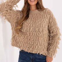 Sweter Damski Model MI-SW-2008.86 Beige – Rue Paris