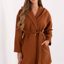 Płaszcz Damski Model IT-PL-A9587.00 Light Brown – Rue Paris