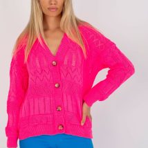 Sweter Damski Model LC-SW-8022.04P Fluo Pink – Rue Paris