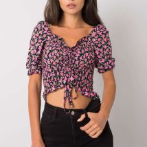 Bluzka Model RO-BZ-2516-9.34 Black/Pink – Rue Paris