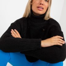 Sweter Damski Model LC-SW-3019.05P Black – Rue Paris