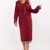 Sukienka Komplet Model IT-KMPL-9719.64 Bordo – Rue Paris