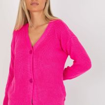 Sweter Kardigan Model LC-SW-0321.06X Fluo Pink – Rue Paris