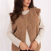 Kamizelka Model IT-KZ-FL9622.29P Camel – Rue Paris