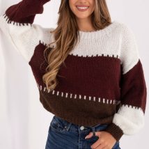 Sweter Damski Model MI-SW-3181.22 Bordo – Rue Paris