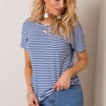 T-shirt Damski Model TP-TS-5480.97P White/Blue – Rue Paris