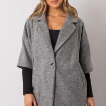 Płaszcz Damski Model CHA-PL-0409.30X Grey – Rue Paris