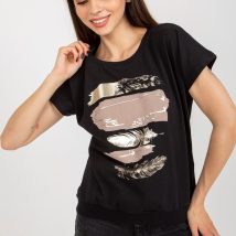 Bluzka Model RV-BZ-8953.41P Black – Rue Paris