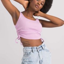 Koszulka Top Model RV-TP-6629.70 Light Violet – Rue Paris