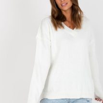 Sweter Damski Model LC-SW-0332.17 Ecru – Rue Paris