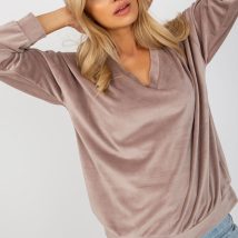 Bluza Damska Model RP-BZ-8188.52P Dark Beige – Rue Paris