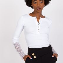 Bluzka Model RV-BZ-7532.29 White – Rue Paris