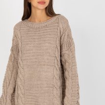 Sweter Damski Model LC-SW-8044.06X Beige – Rue Paris