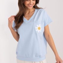 Bluzka Model RV-BZ-9626.28 Light Blue – Rue Paris