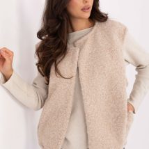 Kamizelka Model IT-KZ-FL9622.29P Light Beige – Rue Paris