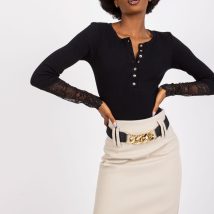 Bluzka Model RV-BZ-7532.29 Black – Rue Paris