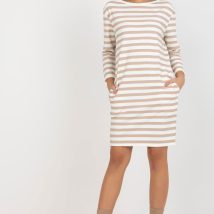 Sukienka Model LO-SK-LK-230.65 White/Beige – Rue Paris