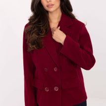 Płaszcz Damski Model IT-KR-FL9559.02P Bordo – Rue Paris