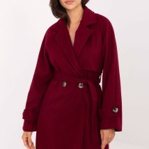 Płaszcz Damski Model IT-PL-A9589.58 Bordo – Rue Paris