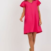 Sukienka Model WN-SK-VE45.09 Fuksja – Rue Paris