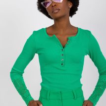 Bluzka Model RV-BZ-7532.29 Green – Rue Paris