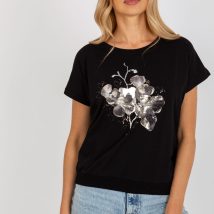 Bluzka Model RV-BZ-8949.18 Black – Rue Paris