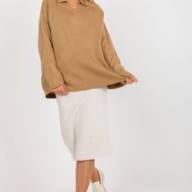 Sweter Damski Model LC-SW-2261.00P Camel – Rue Paris