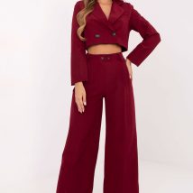 Spodnie Komplet Model IT-KMPL-FL9019.08P Bordo – Rue Paris