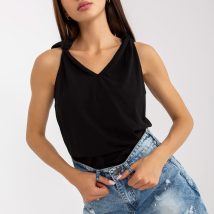 Koszulka Top Model RV-TP-8053.29 Black – Rue Paris