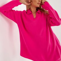 Sweter Damski Model LC-SW-2261.00P Fluo Pink – Rue Paris