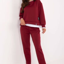 Spodnie Komplet Model IT-KMPL-9237.46 Bordo – Rue Paris