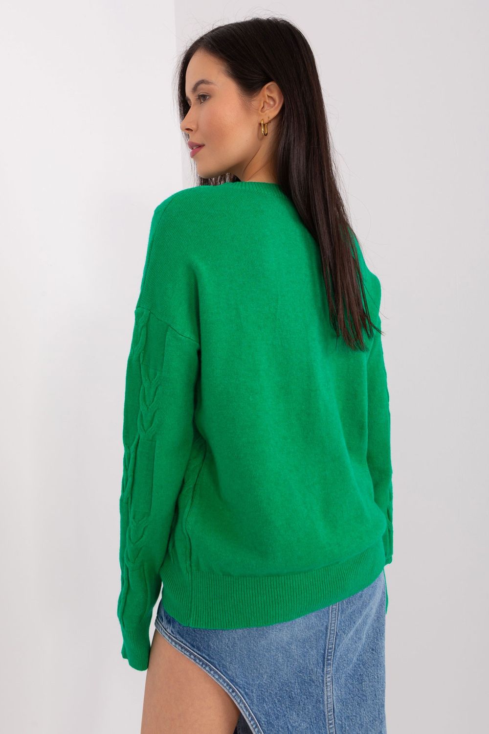 Sweter Damski Model AT-SW-2340.22 Green - AT - obrazek 4