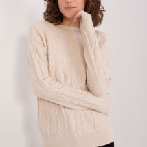 Sweter Damski Model AT-SW-2340.10 Light Beige – AT