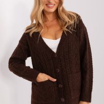 Sweter Damski Model AT-SW-2358.31 Dark Brown – AT
