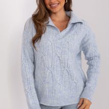 Sweter Damski Model AT-SW-2349-2.27 Błękit – AT