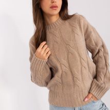 Sweter Damski Model AT-SW-0146.10P Dark Beige – AT
