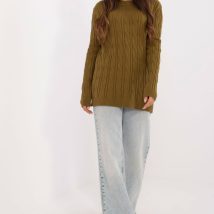 Sweter Damski Model AT-SW-2343.88 Oliwka – AT