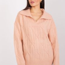 Sweter Damski Model AT-SW-2349-2.96 Brzoskwinia – AT