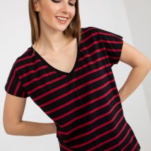 T-shirt Damski Model RV-TS-8567.26 Black/Red – BFG