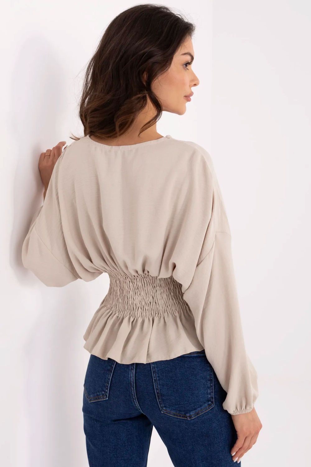 Bluzka Model D50021F11088A Beige - Sublevel - obrazek 4