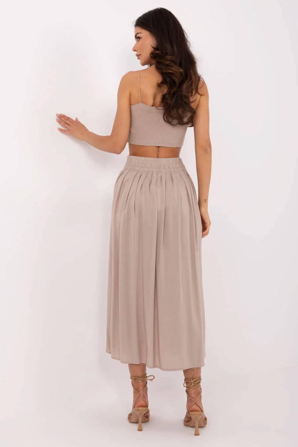 Spódnica Model D73761M50187B Dark Beige - Sublevel - obrazek 4