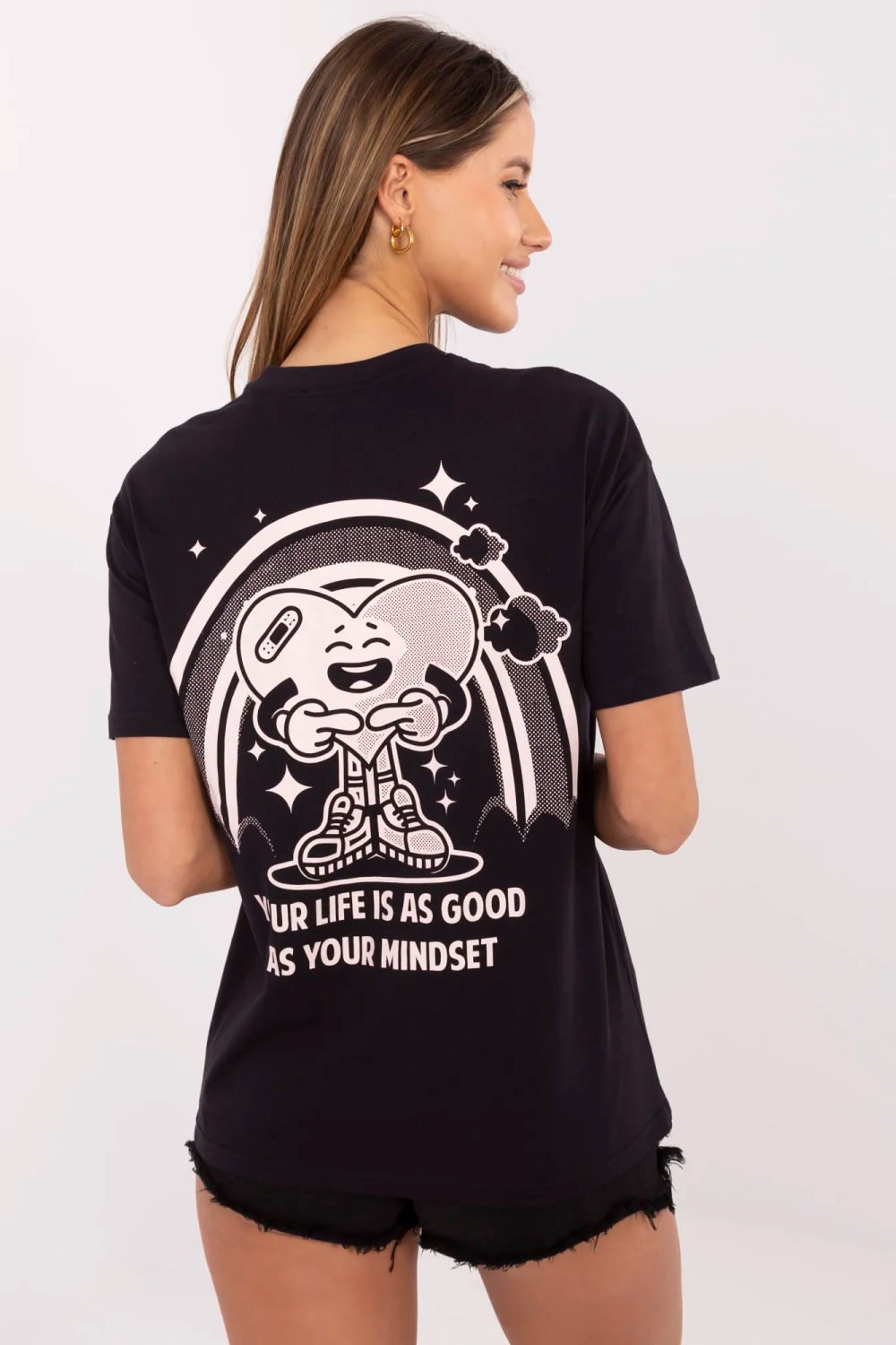 Tshirt Damski Model D12022AC02645I Dark Grey - Sublevel - obrazek 3