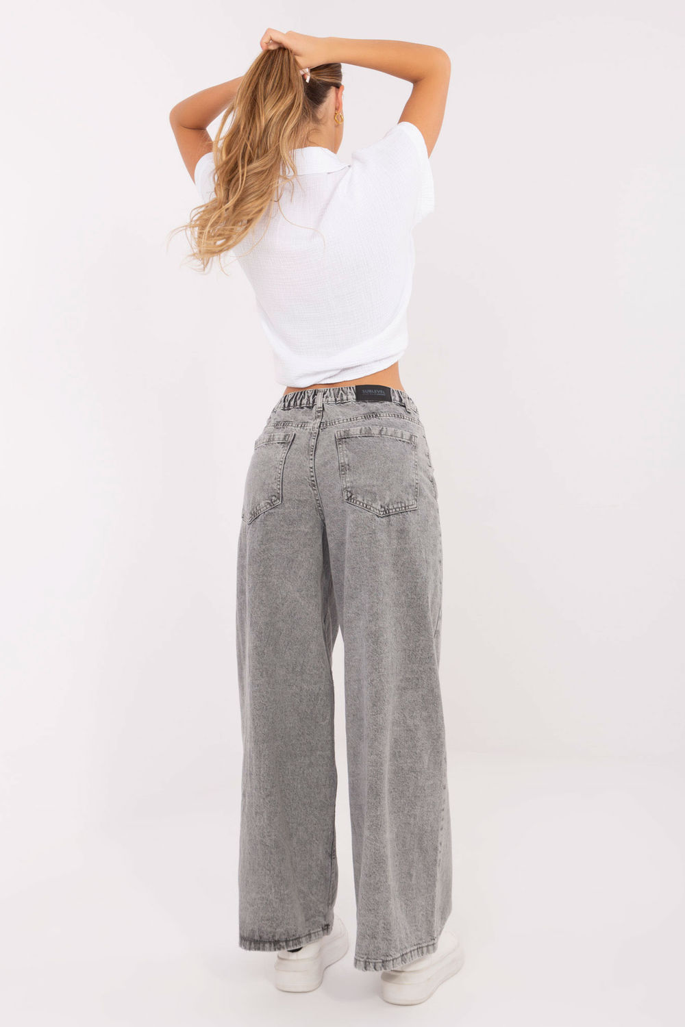 Spodnie Jeansy Damskie Model D80023BG62551G135 Grey - Sublevel - obrazek 4