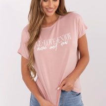 Tshirt Damski Model D12100M02737A Light Pink – Sublevel