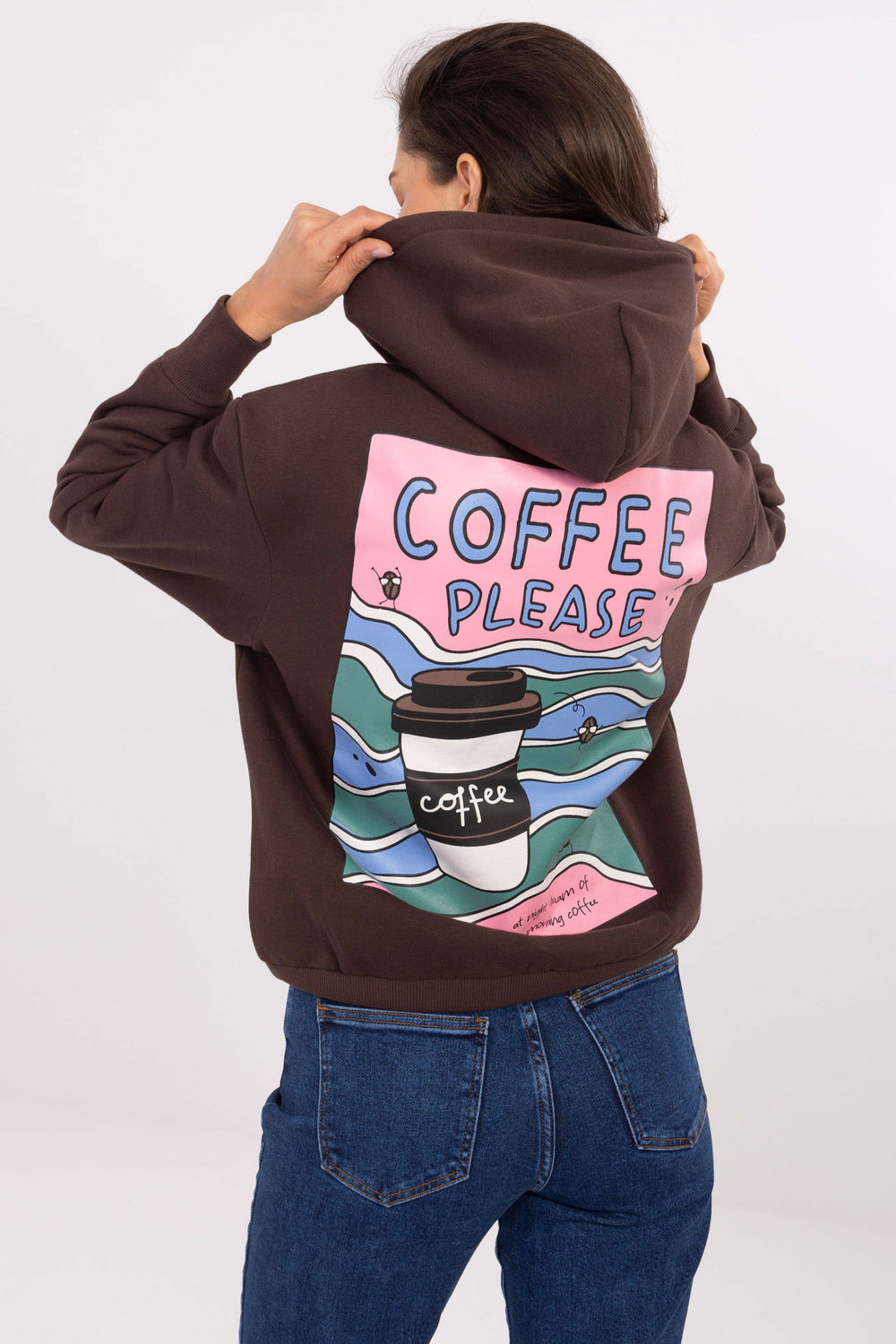 Bluza Damska Model D10608BC02654E Dark Brown - Sublevel - obrazek 4