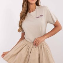 T-shirt Damski Model D12022AC02645G Beige – Sublevel