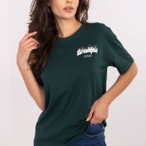 Tshirt Damski Model D12022M02645R Dark Green – Sublevel