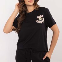 Tshirt Damski Model D12022AC02645F Black – Sublevel