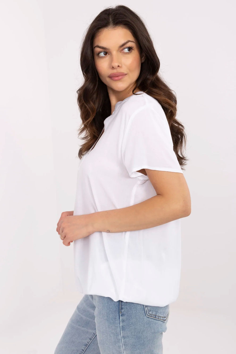 Bluzka Model D73761M11173A White - Sublevel - obrazek 3